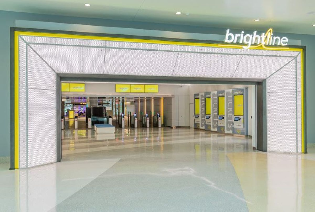Brightline apresenta estação de trem de ageiros de Orlando